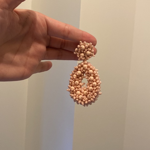 BaubleBar earrings! Light pink - shell/bead style. Barely worn. - Picture 2 of 4
